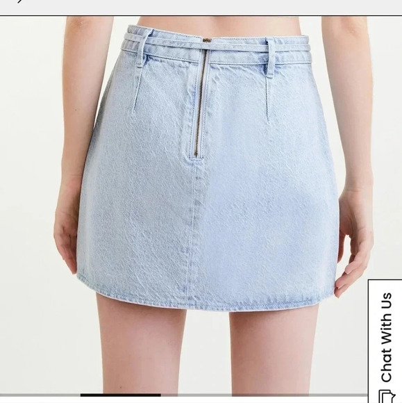 PacSun Belted Tulip Denim Skirt - Picture 4 of 6